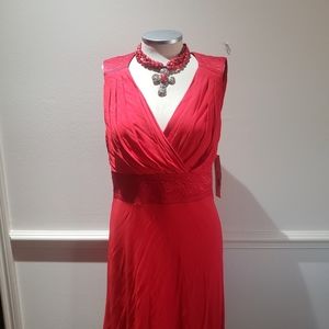 Badgley Mischka red dress